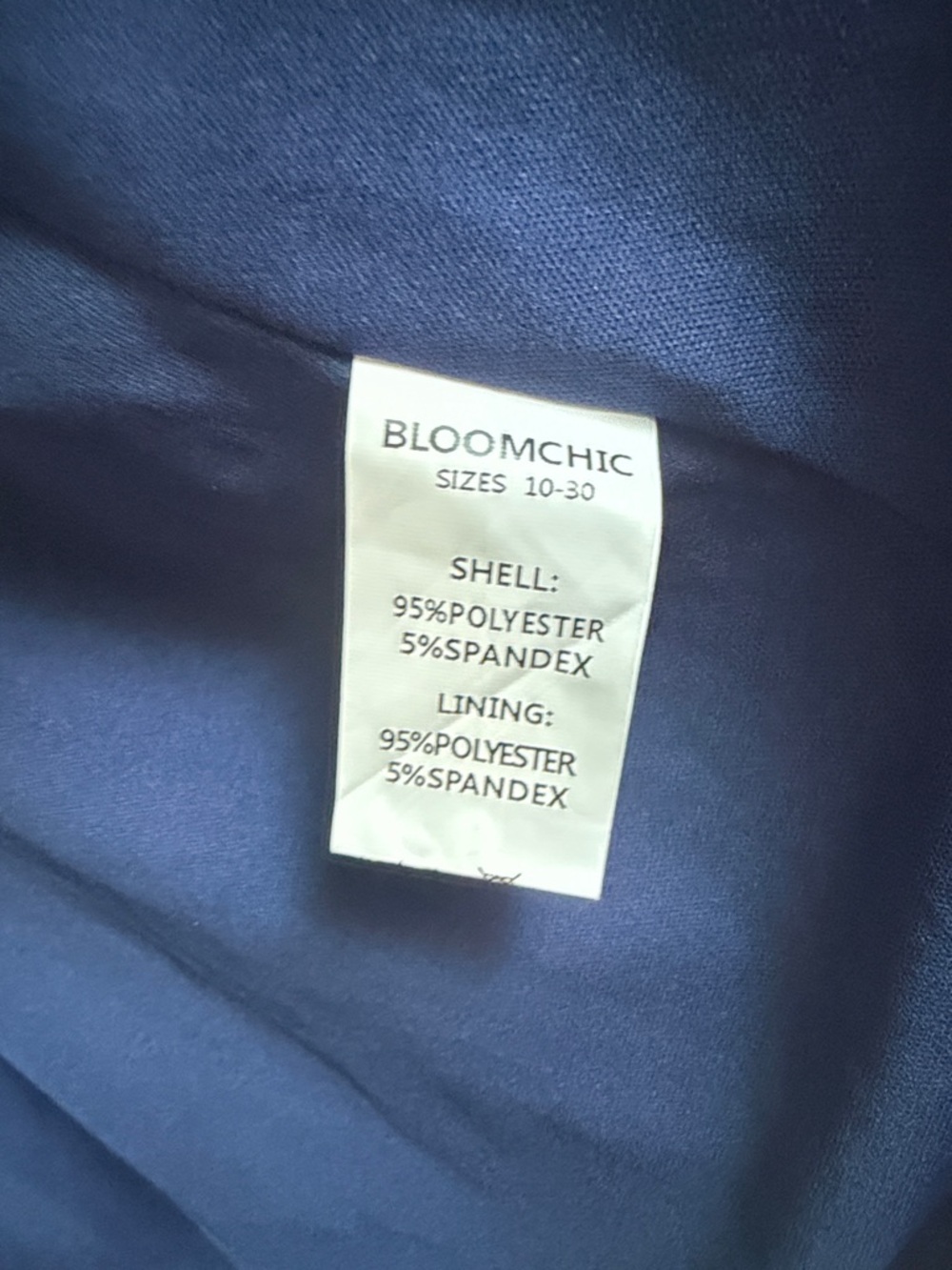 BloomChic Deep Navy Velvet Blazer - Picture 4 of 6